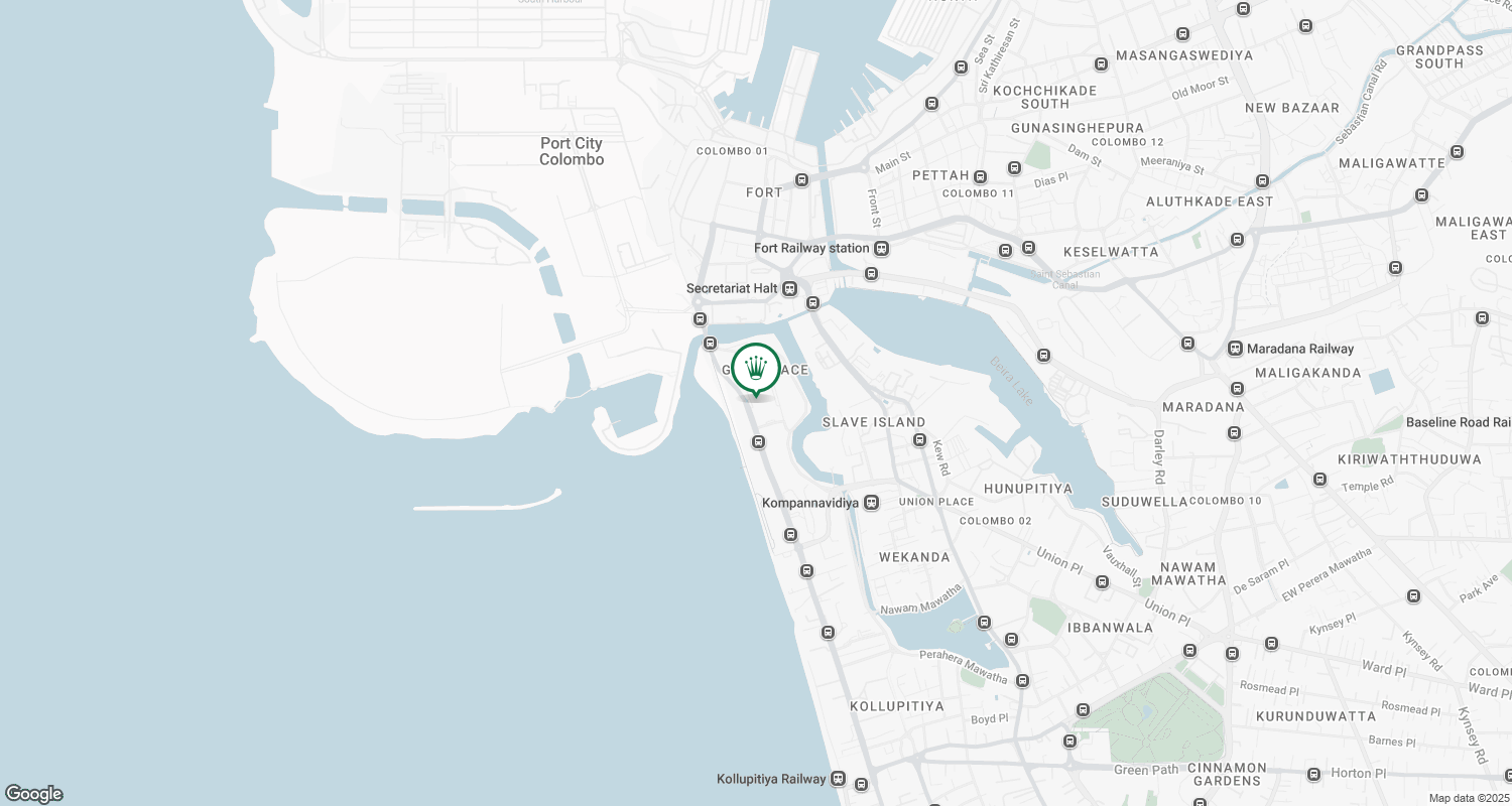 Map Showing Offical Rolex Retailer - Chatham Luxury Watches - Shangri-La One Galle Face Mall